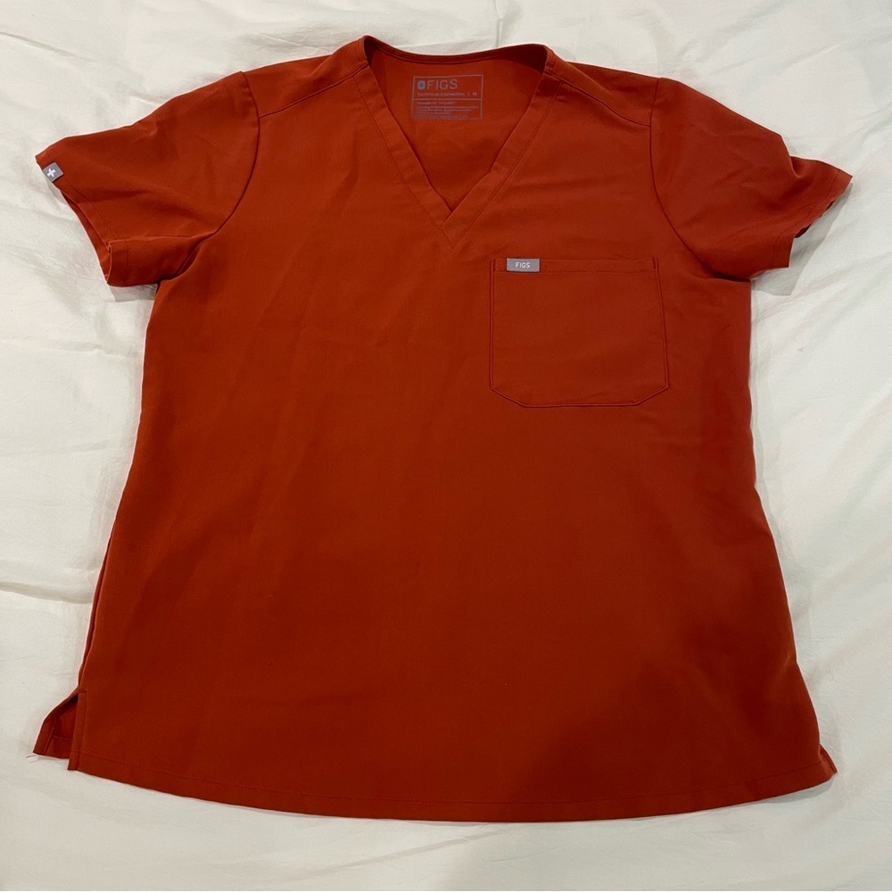 COPY - Figs Catarina Scrub Top - Auburn